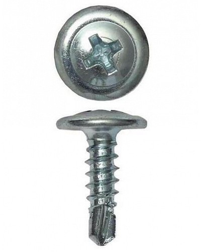 Саморез с пресс-шайбой 4.2x51 острый DKC CM275051 в Керчи Крепеж Pintop.ru